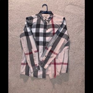 Burberry long sleeve button up shirt